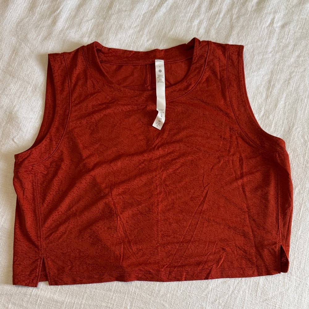 lululemon Orange Crop Top